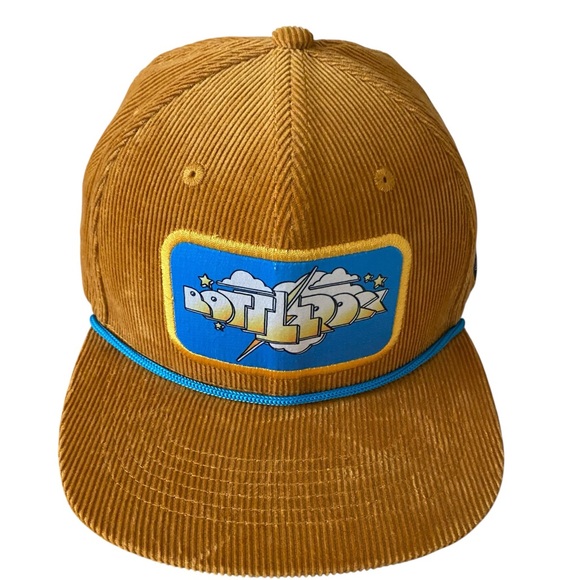 Bottlerock Festival Gold Corduroy Trucker Hat with Blue Patch - Picture 1 of 6